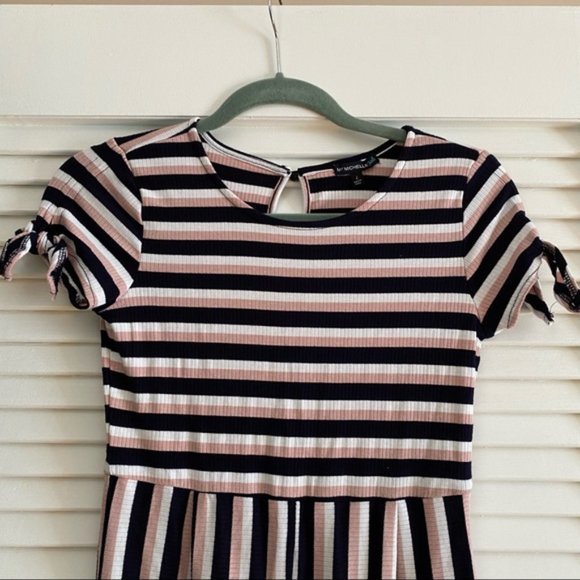 Girls My Michelle Striped Jumpsuit - Picture 2 of 4